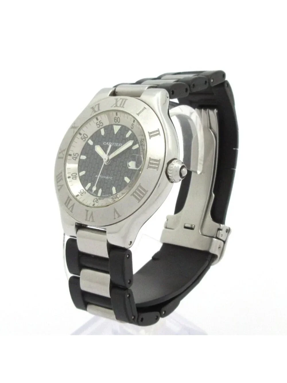 Cartier Watch Must 21 Vingt-et-un Autoscaph Black